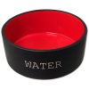 Miska Dog Fantasy keramická WATER černá/červená 13x5,5cm, 400ml