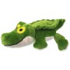 Dog Fantasy Silent Squeak Spielzeug Krokodil grün 30cm