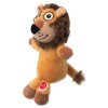 Dog Fantasy Silent Squeak Spielzeug Löwe orange 23cm