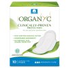 Organyc Daily pads with wings Moderate (10 pcs) - organic cotton, 3 drops