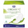 Organyc Nočné vložky s krídelkami Heavy (10 ks) - z biobavlny, 4 kvapôčky