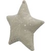 Xmas STAR - vianočná hviezda vankúšik, s catnipom, 10 cm, béžová