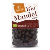 Landgarten Mandle v hořké čokoládě se slaným karamelem 170g bio