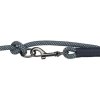 Soft Rope prodlužovací kulaté tkané vodítko, černá/šedá