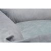 Rectangular recycled bed LIONEL, fleece, gray