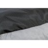 Rectangular recycled bed LIONEL, fleece, gray