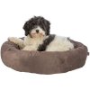 Kulatý recyklovaný pelech LIONEL, fleece, hnědá/béžová (Velikost kulatého pelechu LIONEL ø 60 cm)