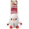 Zabawka bałwanek Dog Fantasy Winter Tale z czapeczką, piszcząca 40cm