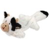 Dog Fantasy Recycled Toy nyikorgó tehén csemege zsebbel 50cm