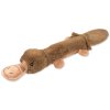 Dog Fantasy újrahasznosított játék kacsacsőrű kacsacsőrű PET-palack csikorgóval, susogó farokkal 55cm