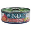 Conserve N&D Cat Ton Natural și Somon 70g