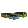 Leather collar with leather insert NEON 50 x 2.5 cm