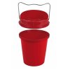 Poidło plastikowe wiadro czerwone 6 l