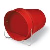Plastic bucket drinker, red 6 l