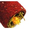 Ham-Stake Beet tunnel stuffed with vegetables and red currant leaves
