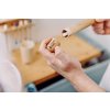 Periuță de dinți Hydrophil Bamboo (medie) - roșie