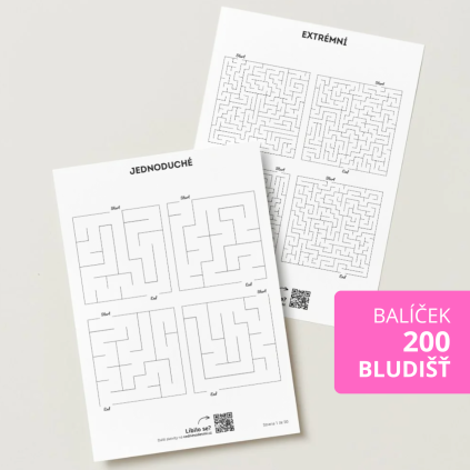Balíček: bludiště - 200 bludišť