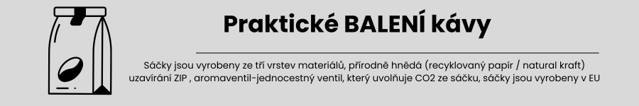 Praktické balení kávy Coffee77