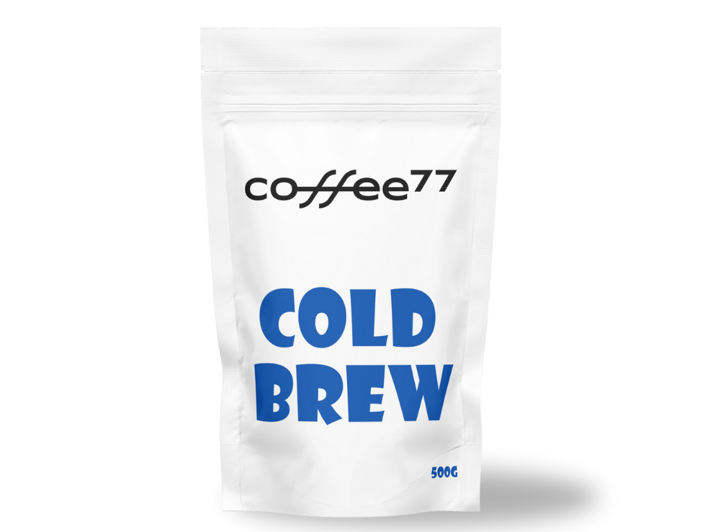 Coffee77 Cold Brew 500 g – větší balení mleté směsi pro cold brew