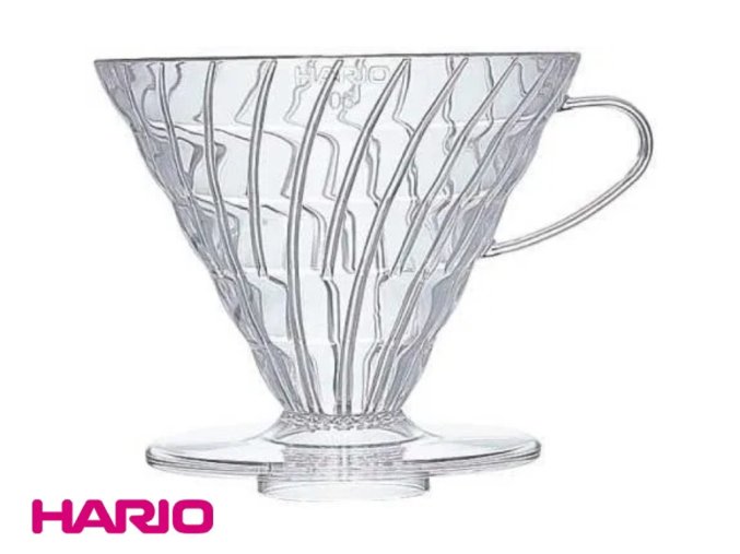 Hario Dripper V60-02, plastový, čirý