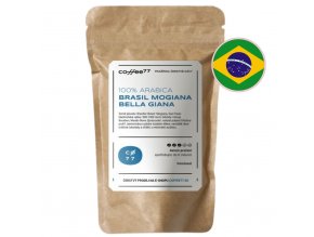 BRASIL MOGIANA BELLA GIANA – balení kávy s vlajkou Brazílie