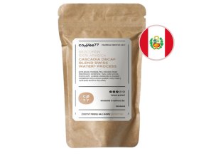 CASCADIA DECAF BLEND – balení zrnkové bezkofeinové kávy Coffee77