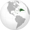 Dominican Republic (orthographic projection)