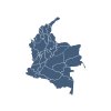 Mapa Kolumbie – původ kávy COLOMBIA EXCELSO