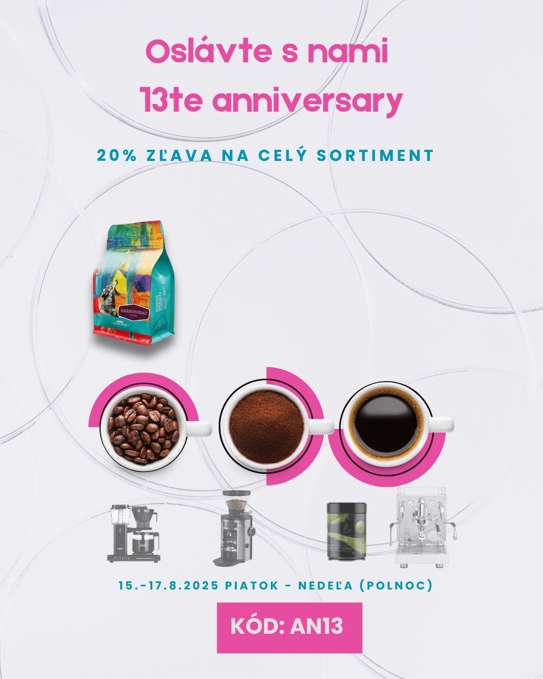 Oslávte s nami 13te anniversary! 20% zľava na celý sortiment