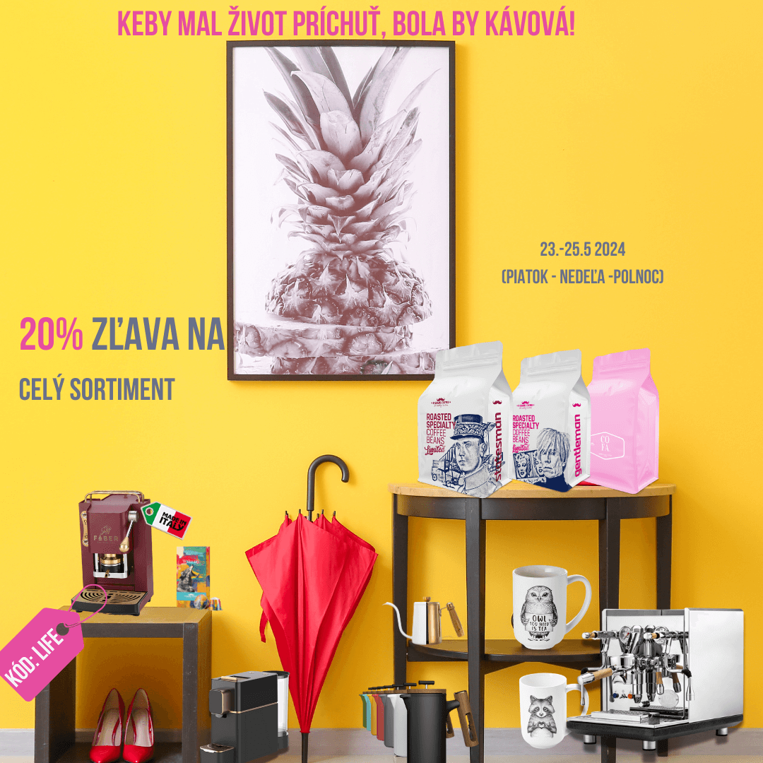 Keby mal život príchuť, bola by kávová! 20% zľava na sortiment
