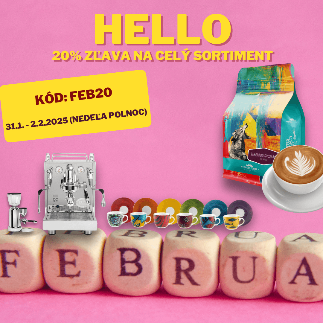 HELLO FEBRUARY! Zľava 20% na celý sortiment