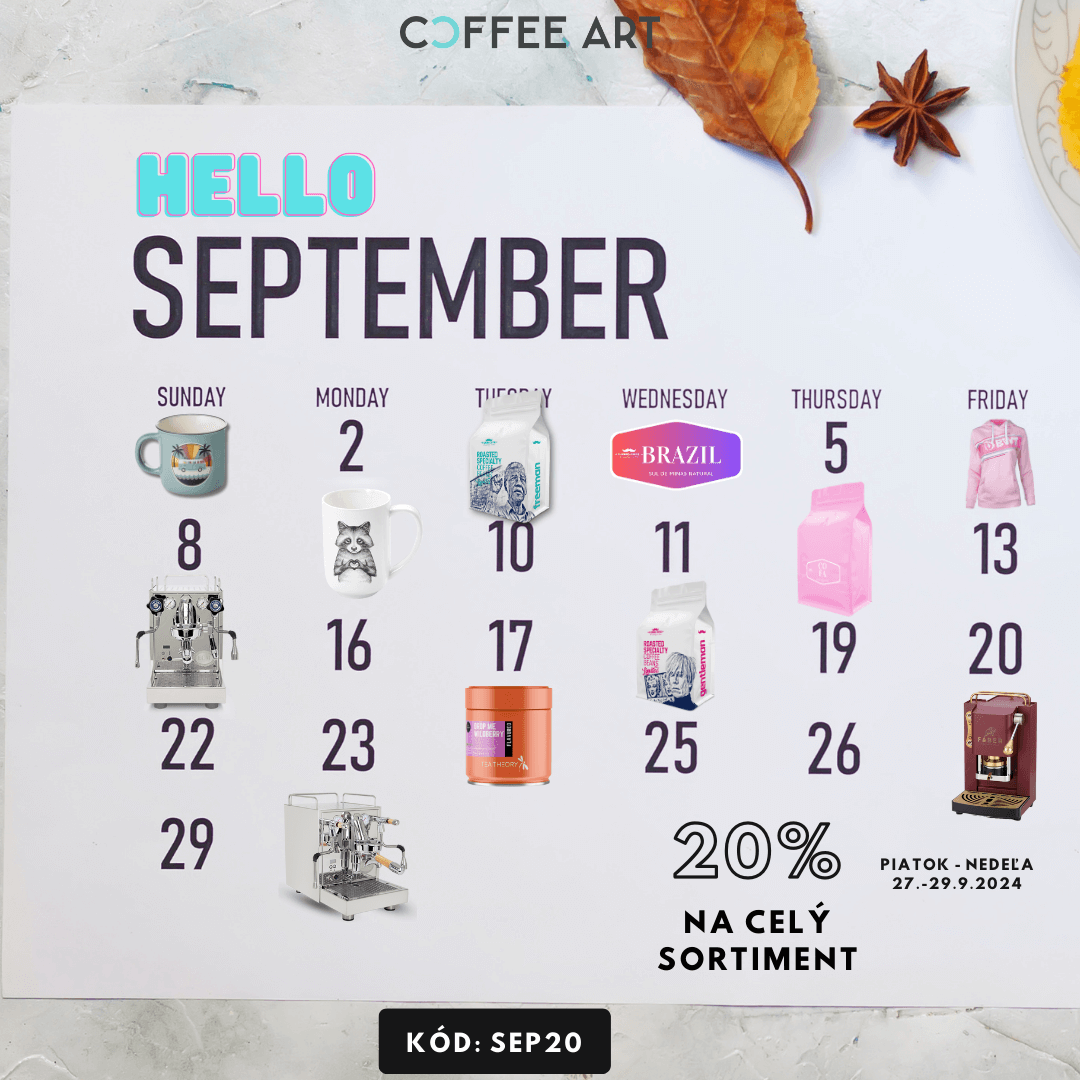 Hello September! 20% zľava na celý sortiment