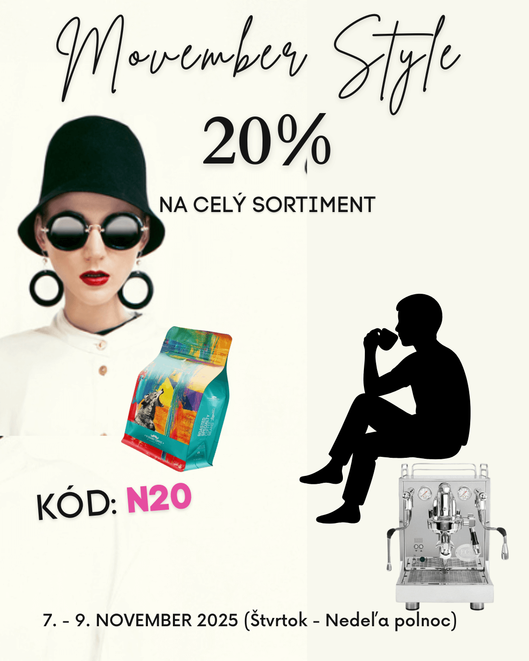 Movember Style! 20% zľava na celý sortiment