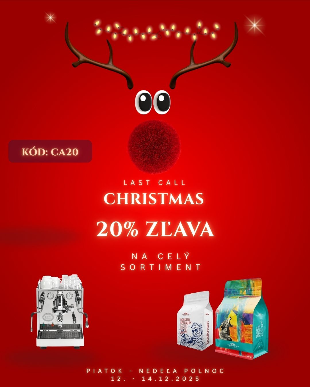 Last Call XMAS! 20% Zľava na celý sortiment