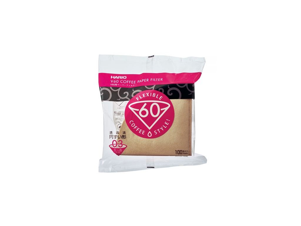 hario paper filter v60 03 100ks brown 1643