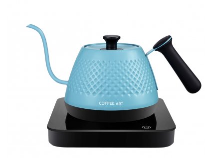 coffeeart artisan 600ml variable kettle blue 863