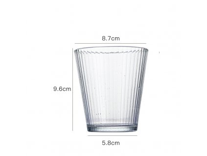 glass cup vertical 200ml 2063
