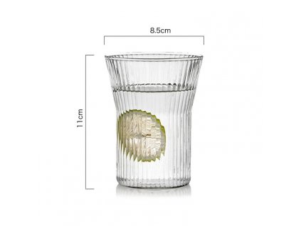 glass cup vertical 250ml 2062