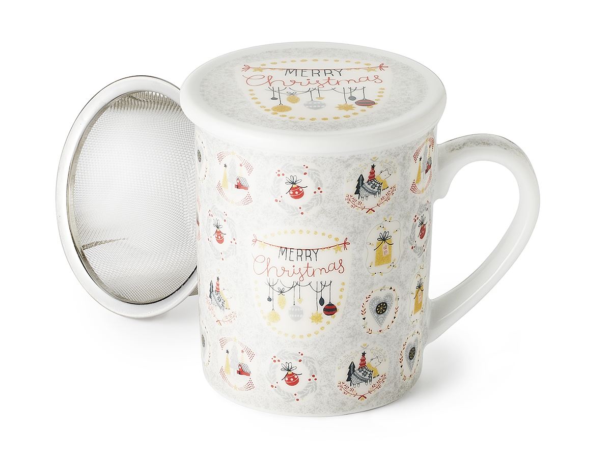Herb Tea Cup MERRY MISTLETOE