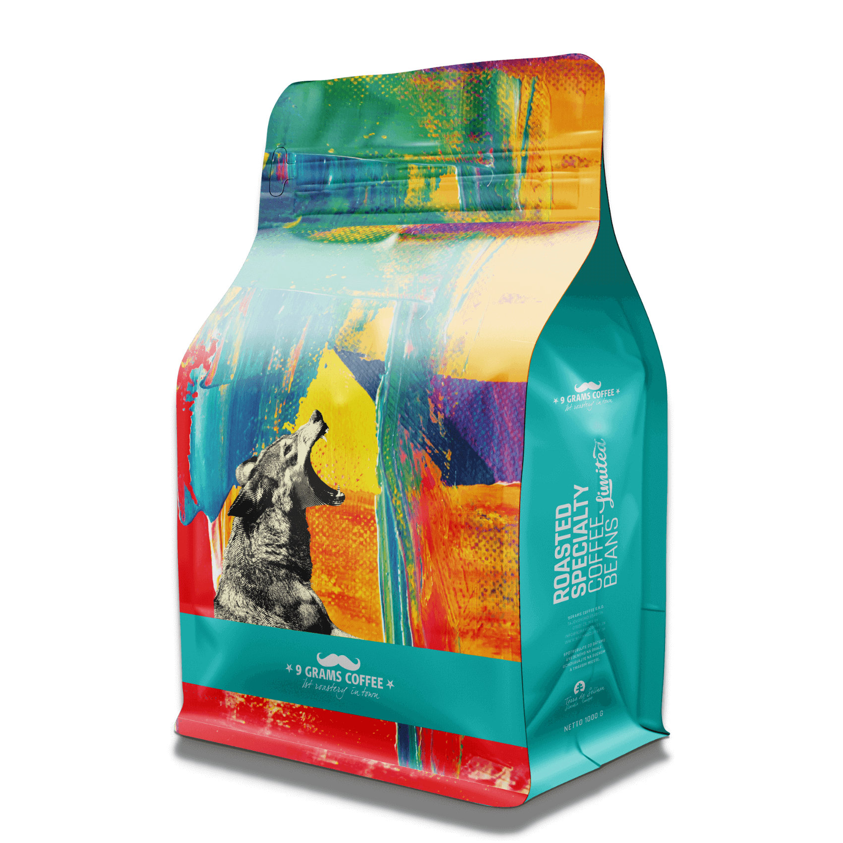 9 Grams Coffee Brazil Alta Mogiana GC NY3/4 Natural Balenie: 1kg Dark