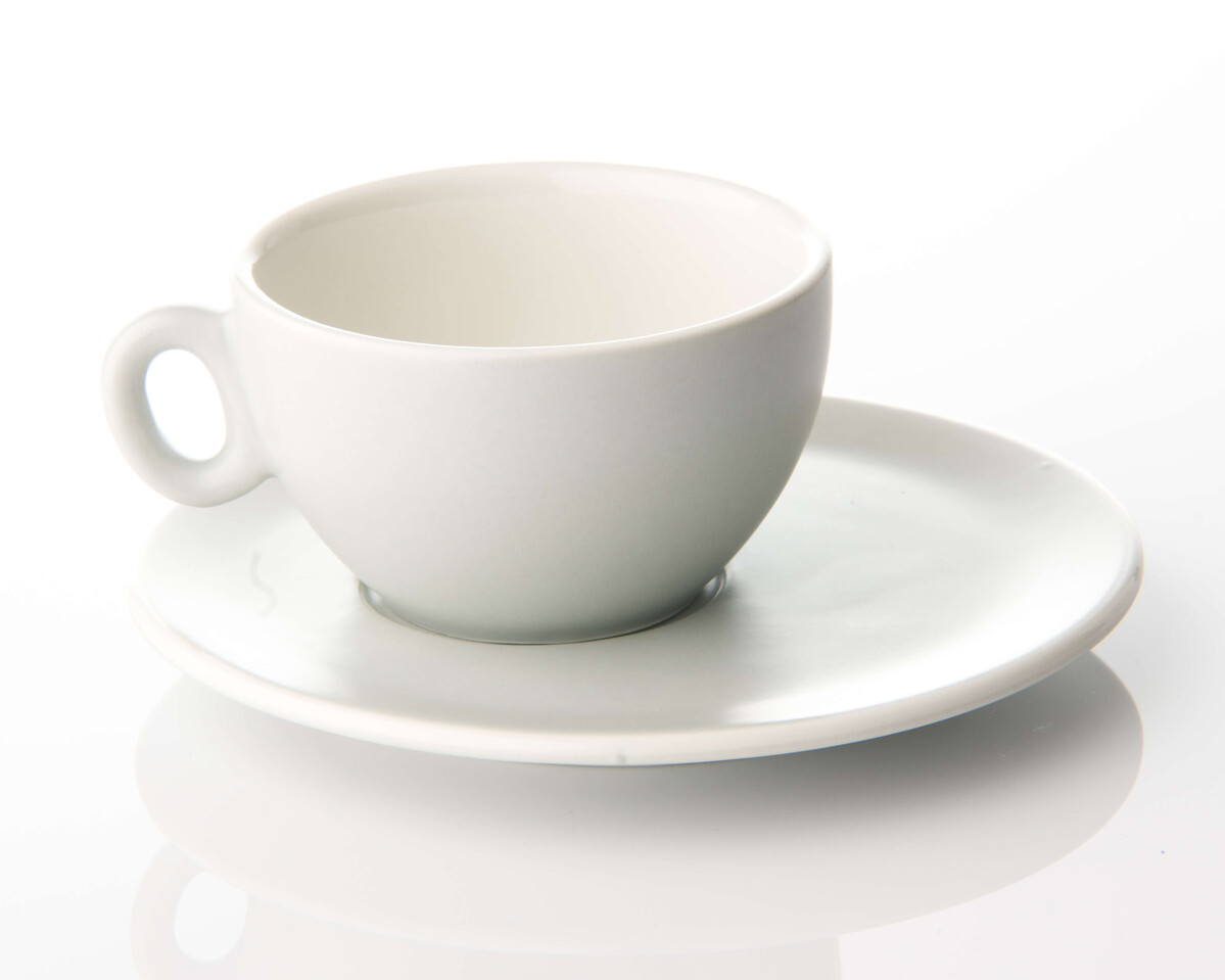 Šálka a podšálka cappuccino logo 9 Grams Coffee 190 ml