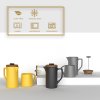 french press yellow collection
