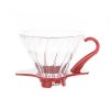 hario glass coffee dripper v60 02 red 254