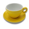 inker latte 350ml yellow cup and saucer 2085