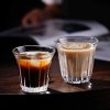 Vertical grain glass cup 160 ml