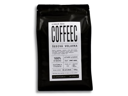 Balení zrnkové kávy Coffeec Šedivá volavka