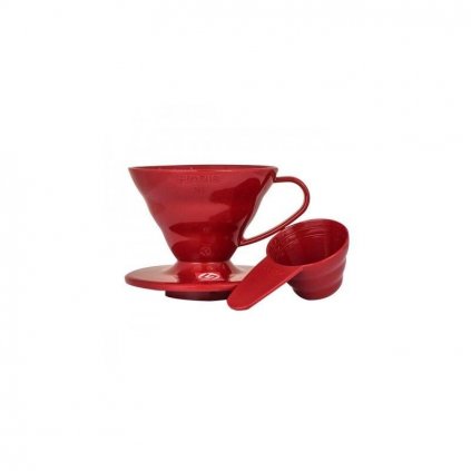 Dripper plastový - Hario V60-01 (červený)