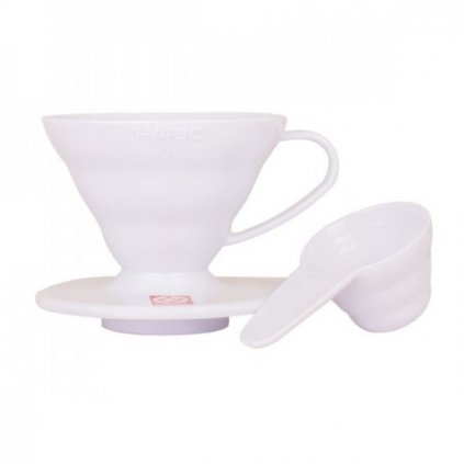 Dripper plastový Hario V60-01 bílý