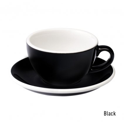 Cappuccino šálek - Loveramics Egg 200 ml (black)