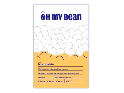 oh my bean jizba kolumbie monteverde geisha blue natural